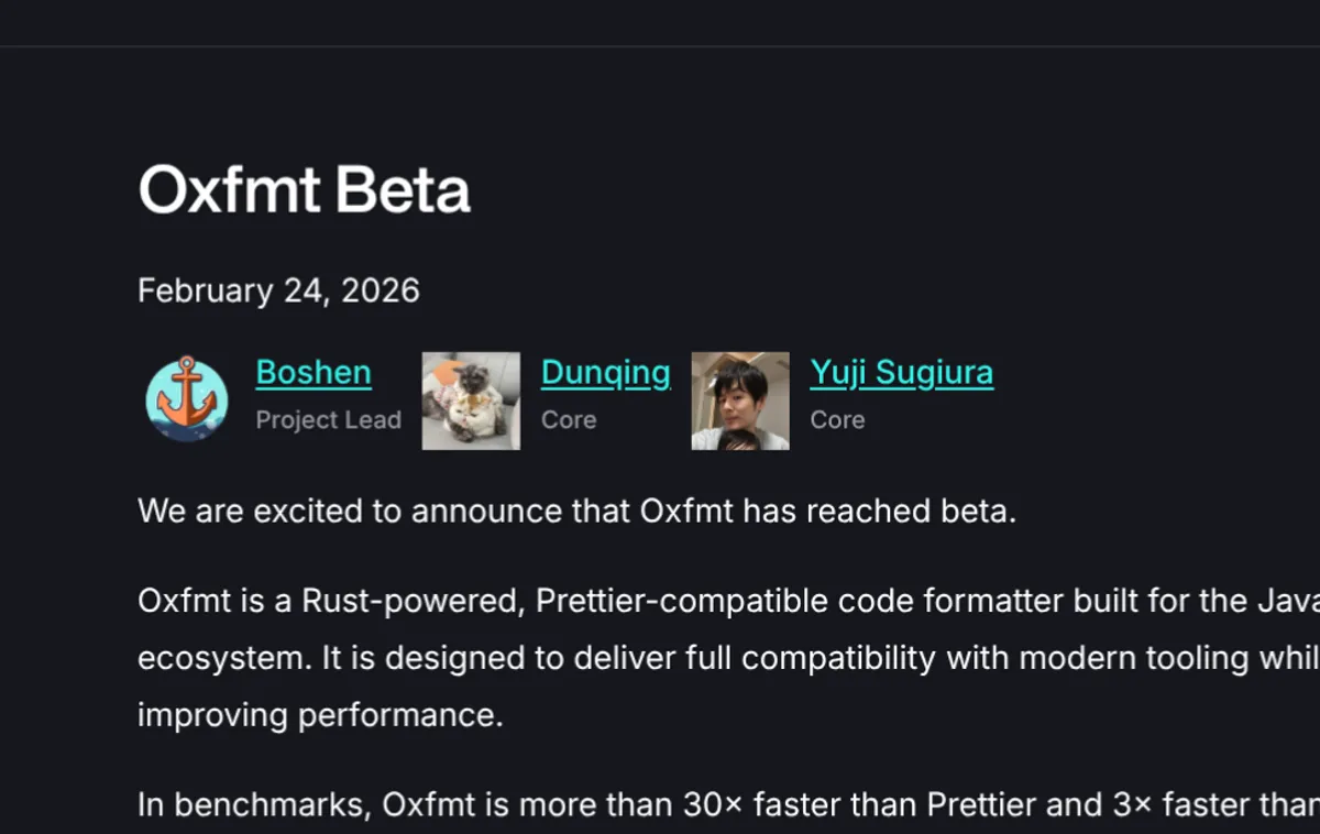 Using oxfmt and oxlint in react-native
