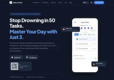 Introducing ruleofthreefocus.app: The Radical Antidote to To-Do List Burnout